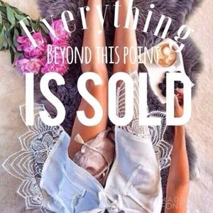 Sold past this point!❌